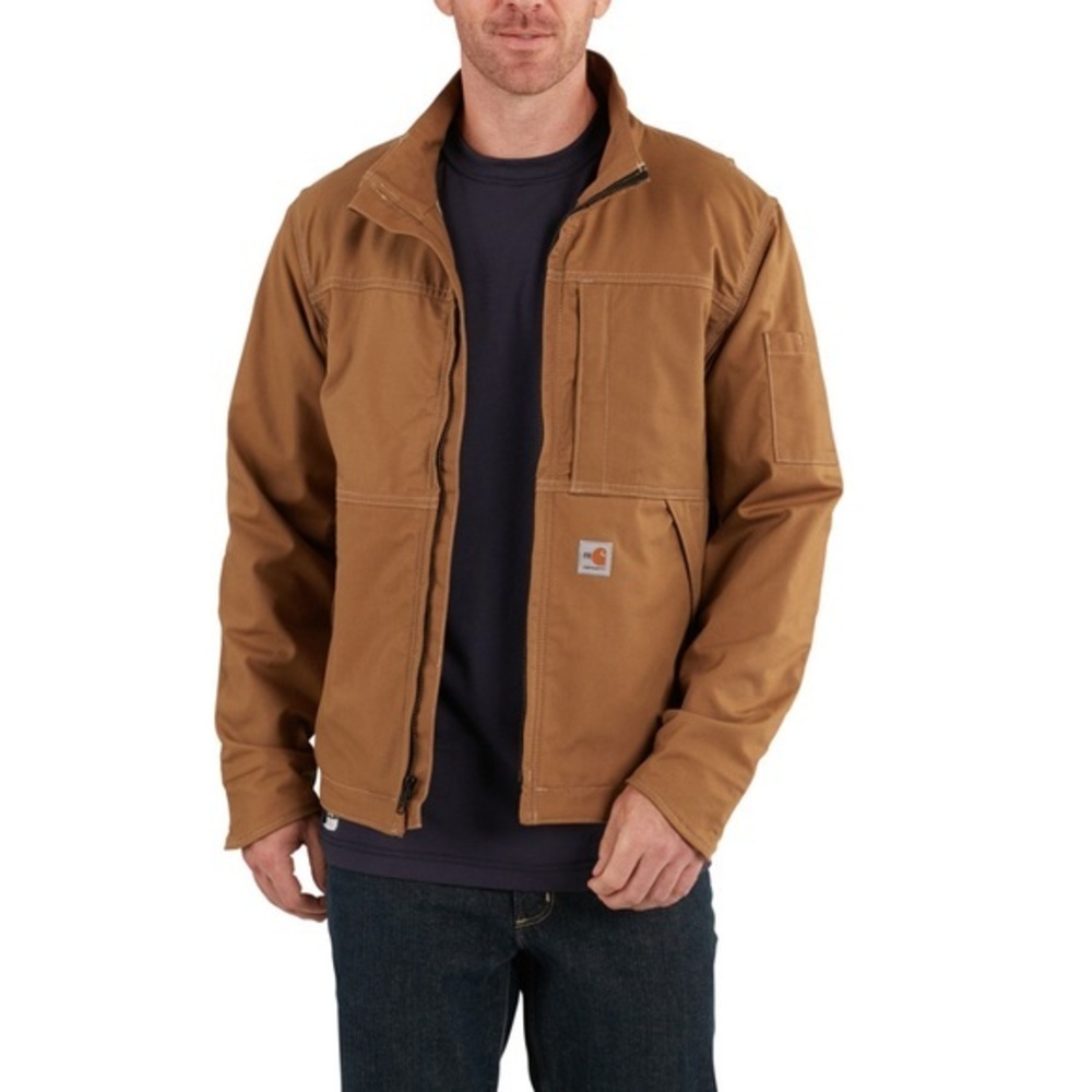 Carhartt Fire Resistant mens size XL brown work jacket